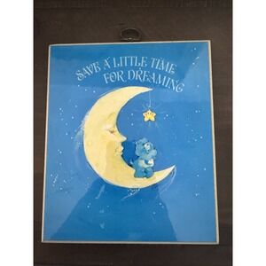 Bedtime Carebear Vintage Wall Decor Gift Dream-Save A Little Time For Dreaming